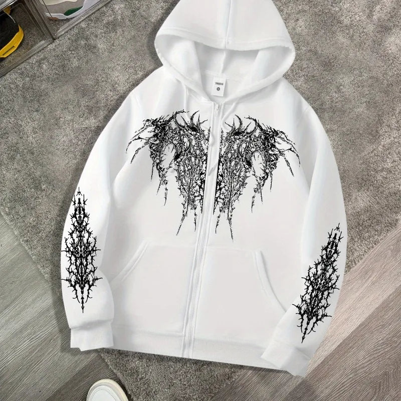 Urban Retro Zip Hoodie Jacket